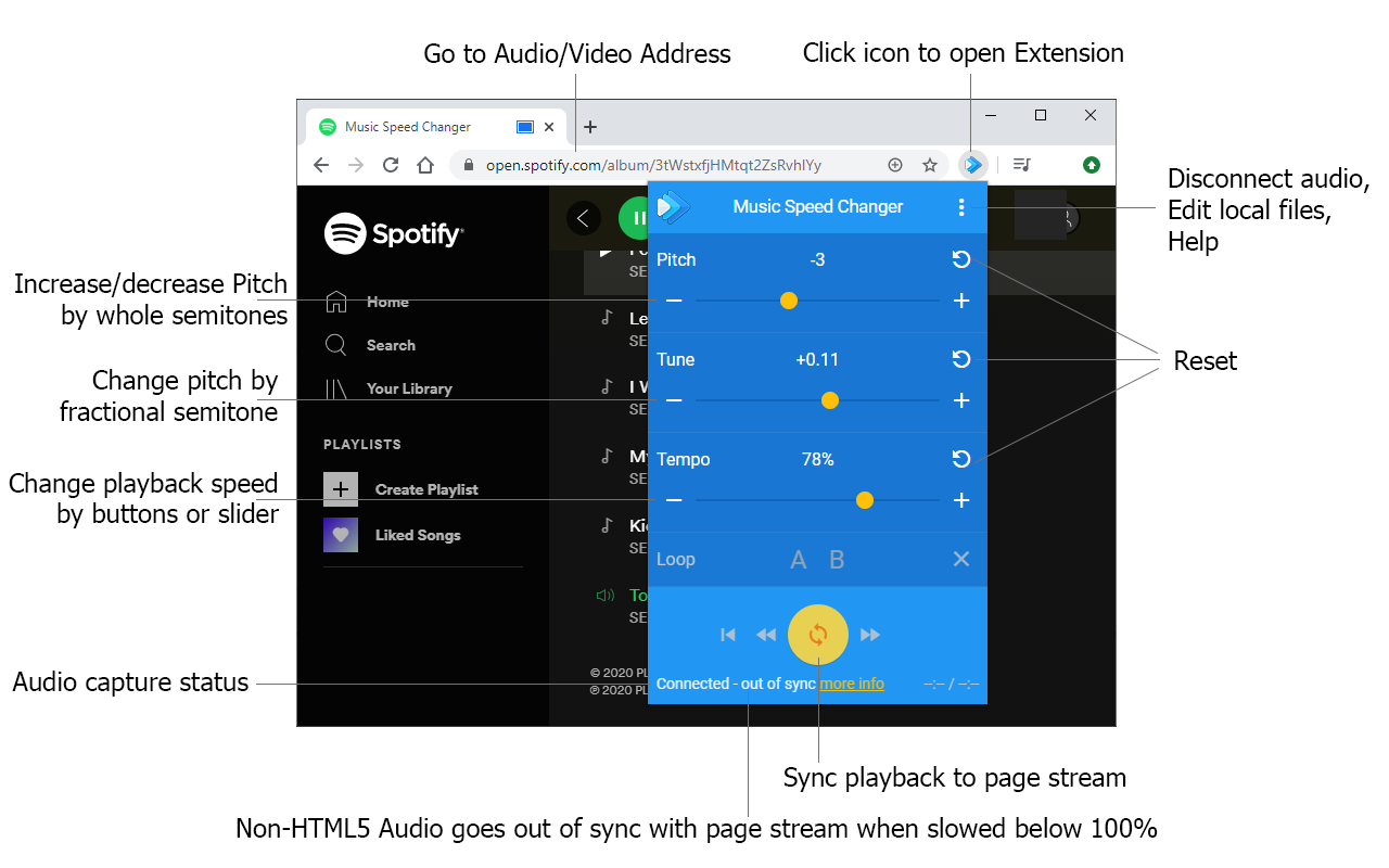 Streaming Audio/Video Slow Down Tempo